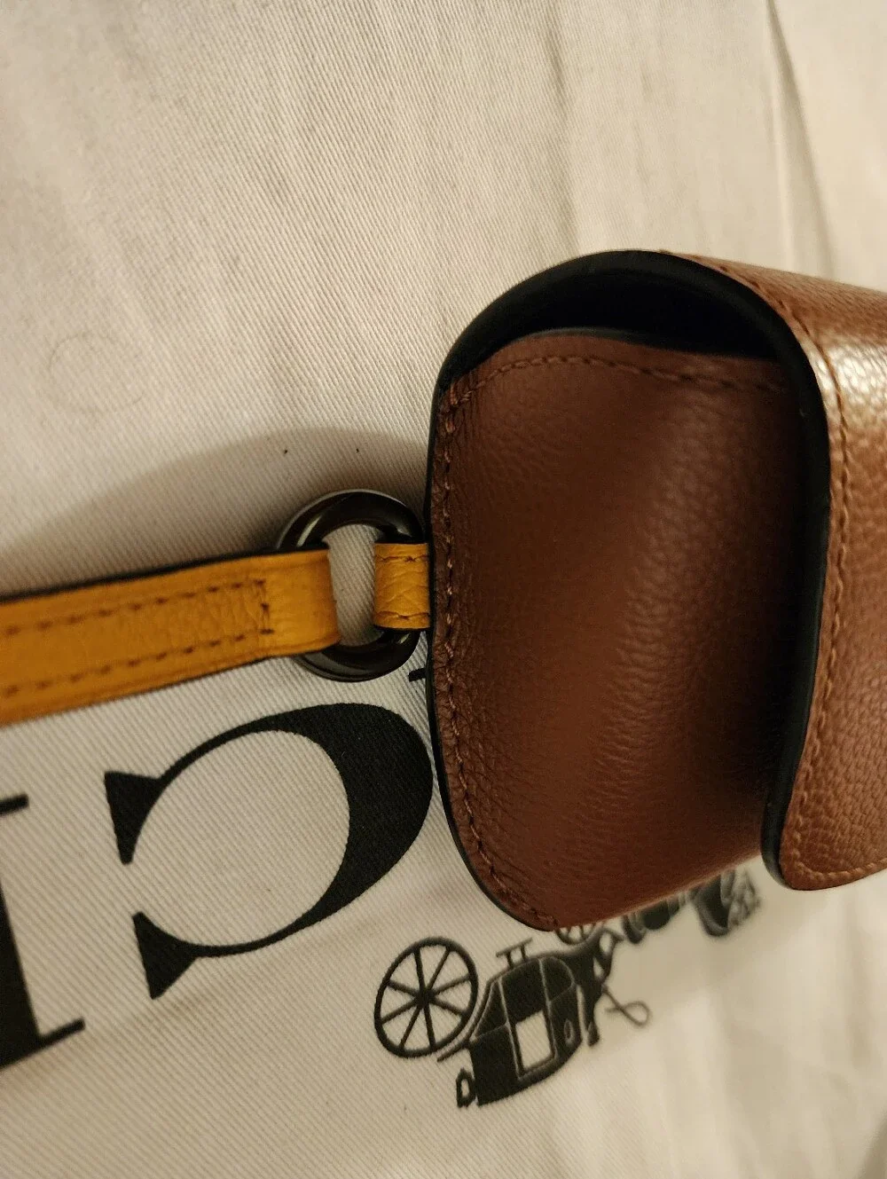 GUC COACH Sunglasses Case Bag Charm In Colorblock, Style No. 1267